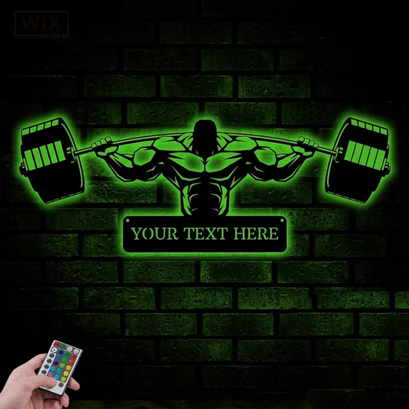 Gym LED Metal Sign