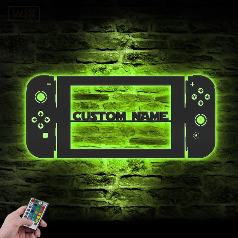 Gamer Zone LED Metal Sign