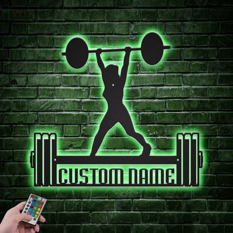 Gym LED Metal Sign