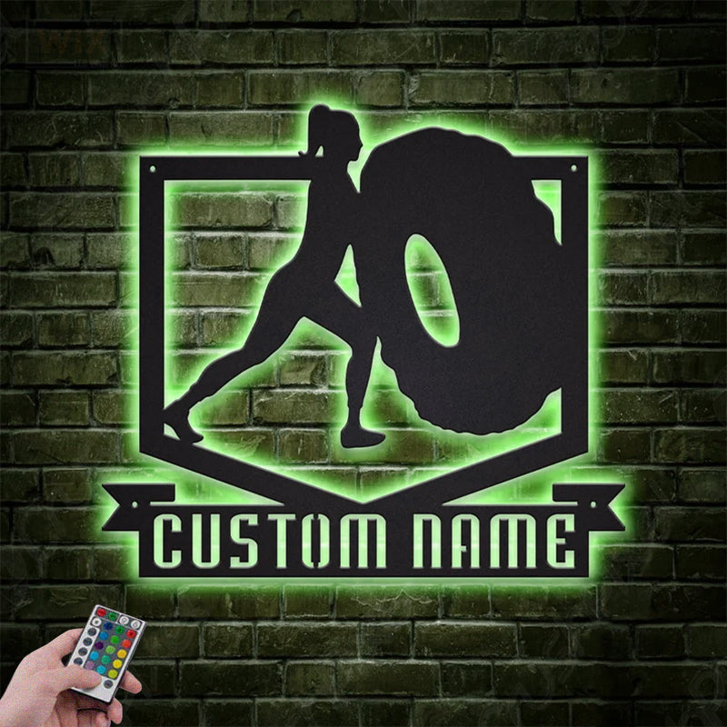 Gym LED Metal Sign