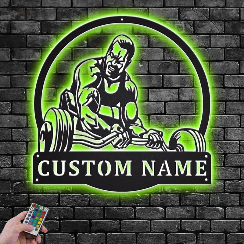 Gym LED Metal Sign