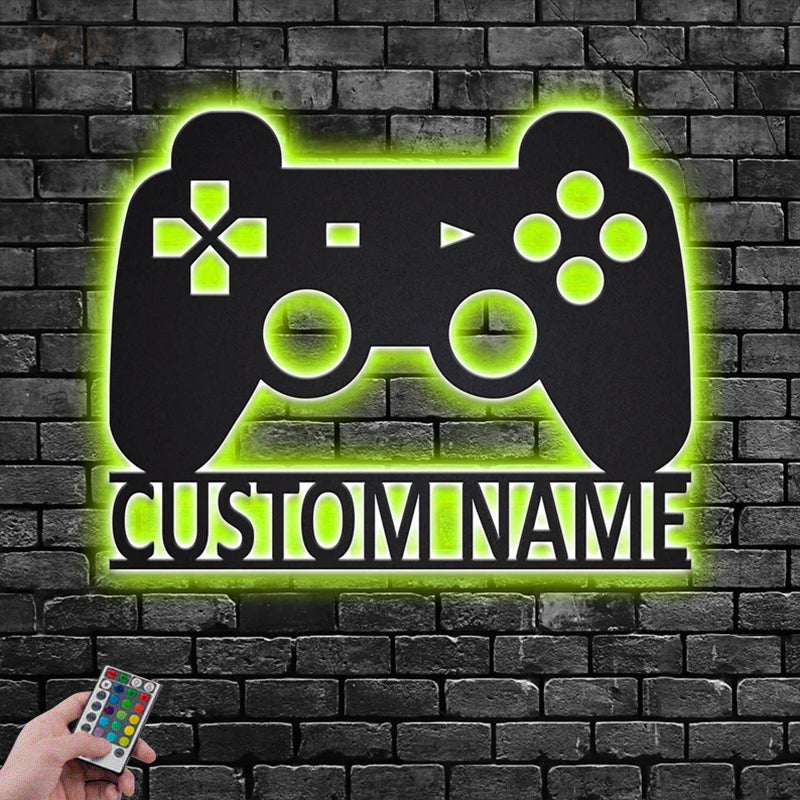 Gamer Zone LED Metal Sign