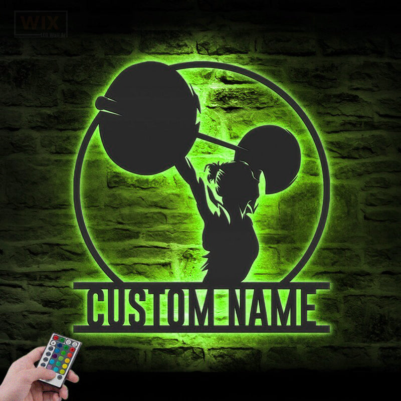 Gym LED Metal Sign - Wix Decor