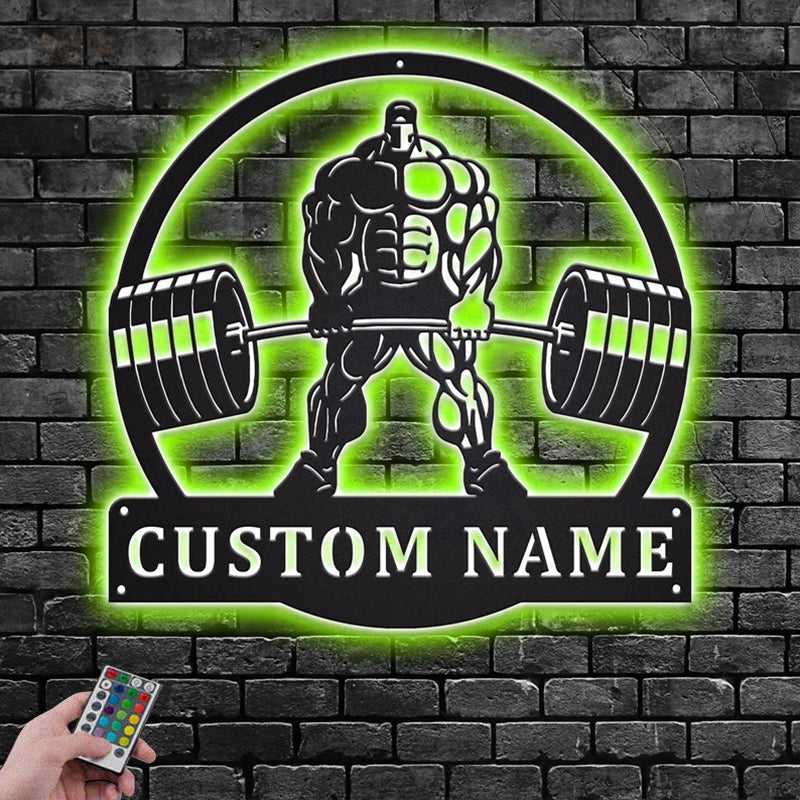 Gym LED Metal Sign