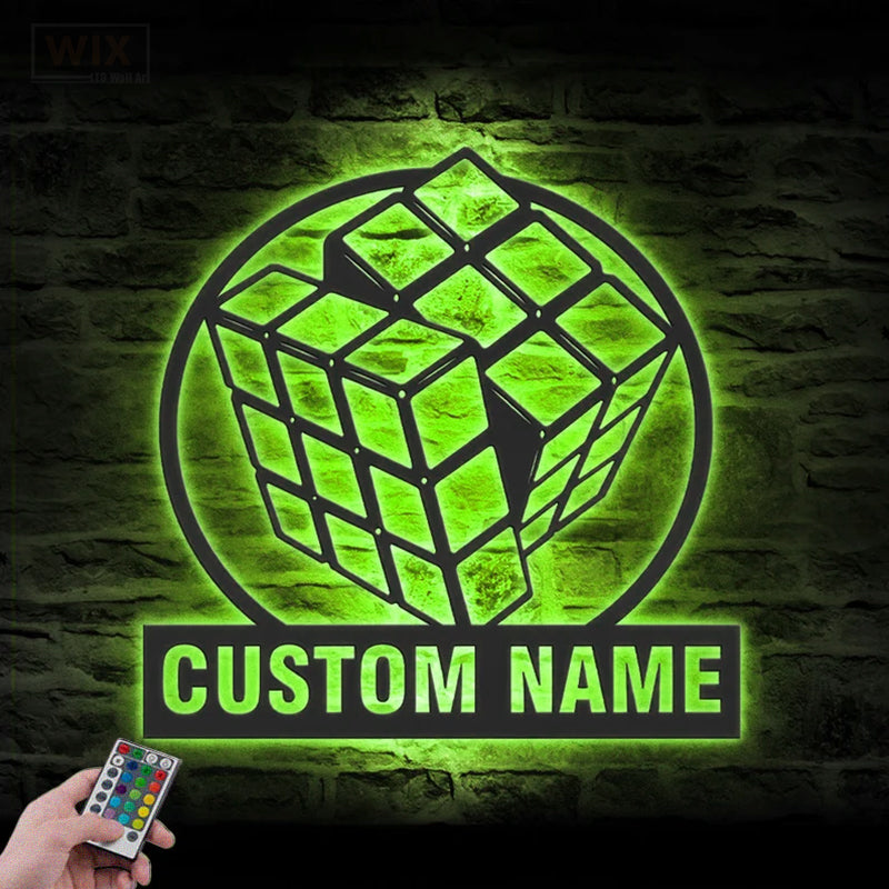 Gamer Zone LED Metal Sign - Wix Decor