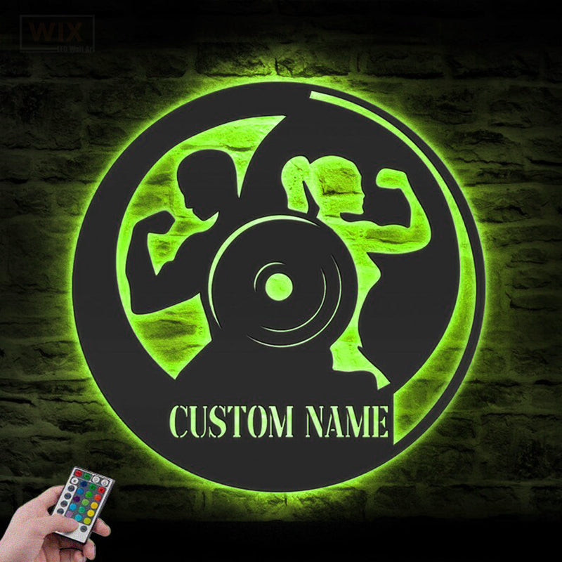 Gym LED Metal Sign