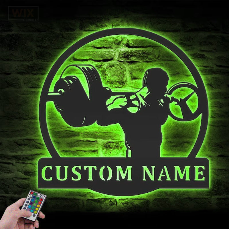 Gym LED Metal Sign - Wix Decor