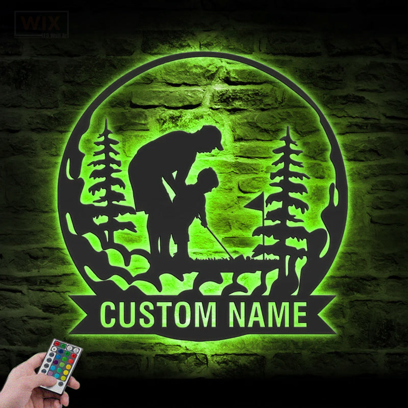 Golf LED Metal Sign