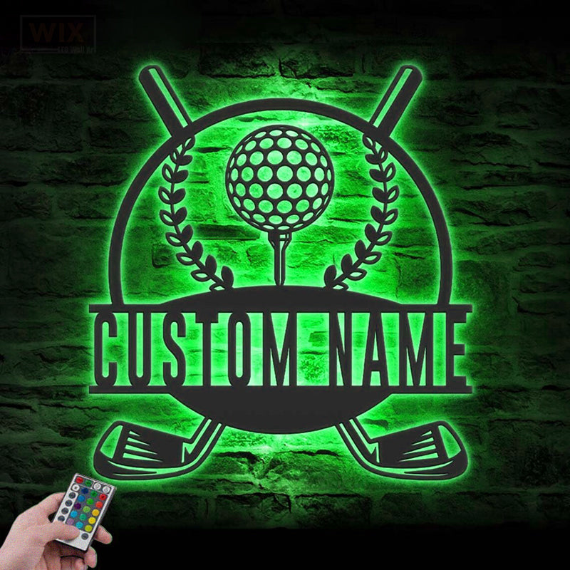 Golf LED Metal Sign