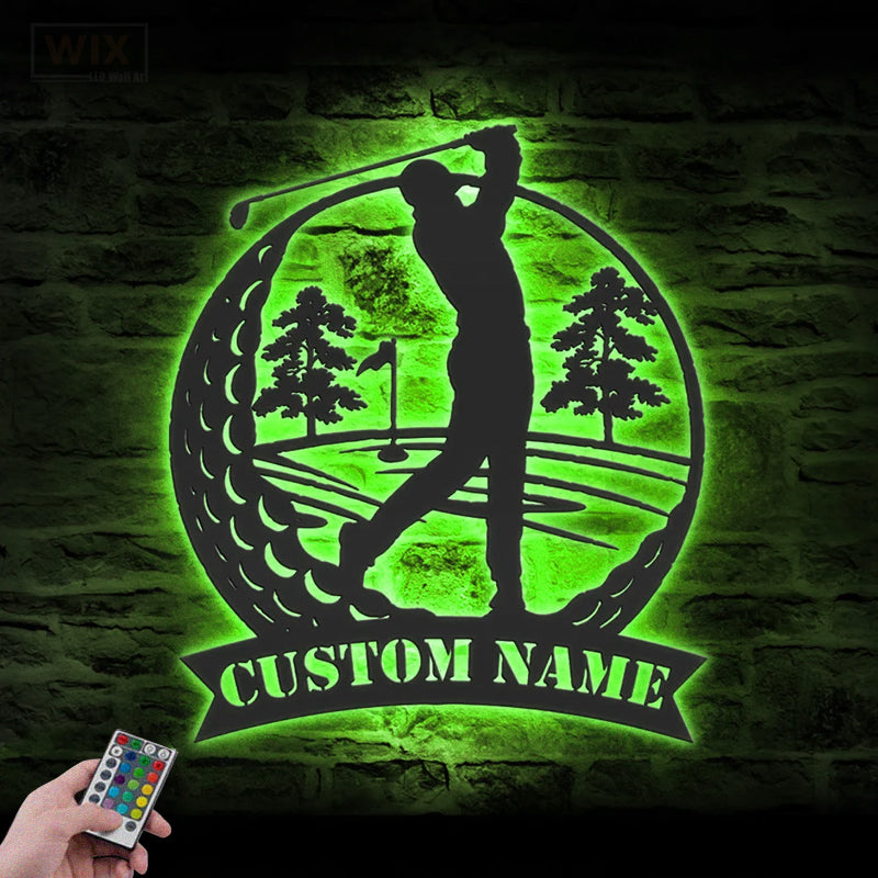 Golf LED Metal Sign - Wix Decor