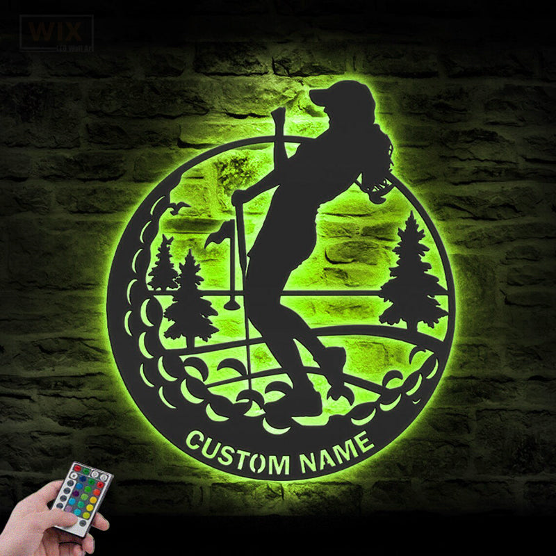 Gofl LED Metal Sign