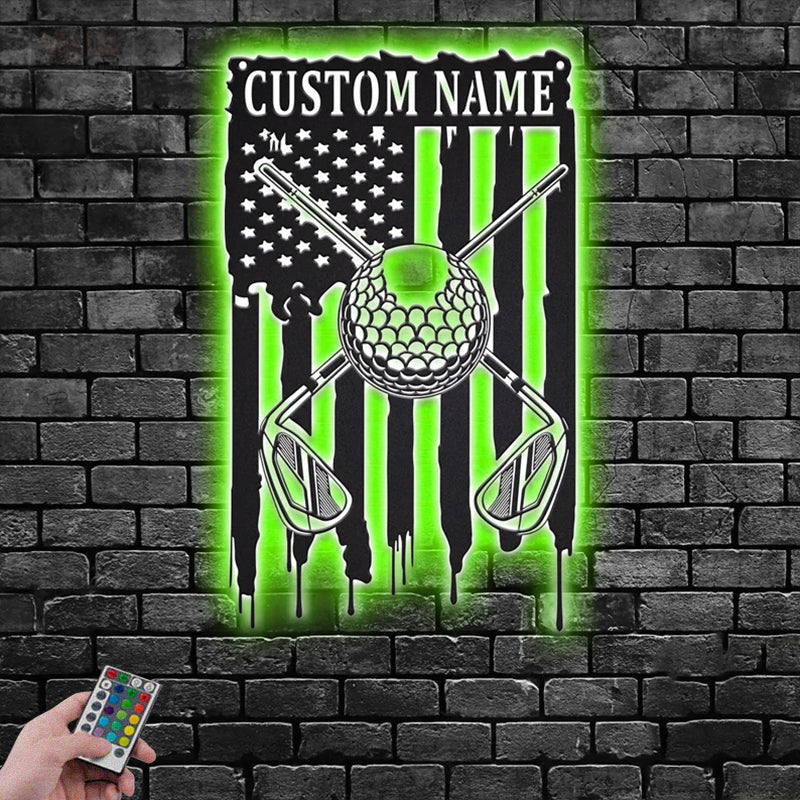 Gofl LED Metal Sign