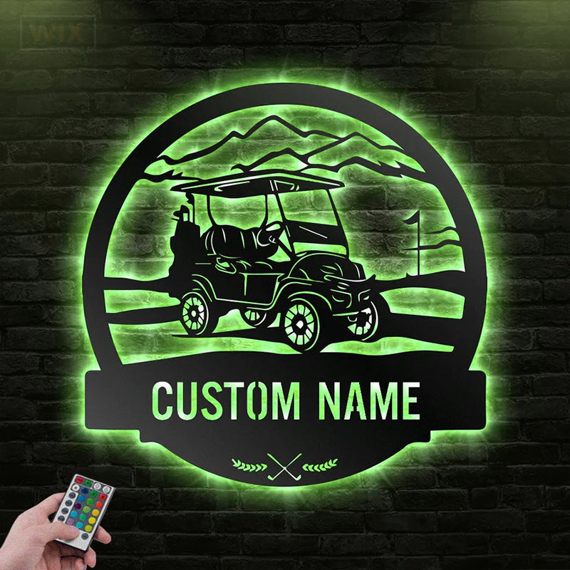 Gofl LED Metal Sign