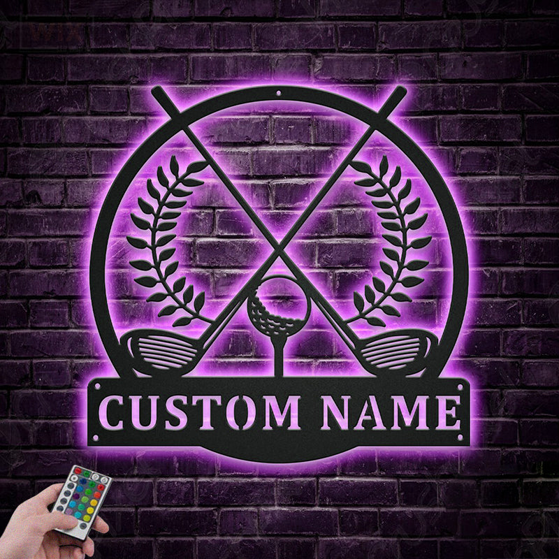 Golf LED Metal Sign