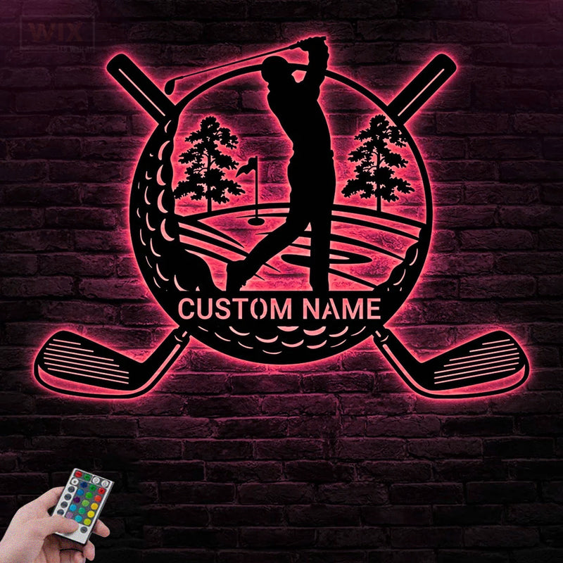 Golf LED Metal Sign - Wix Decor