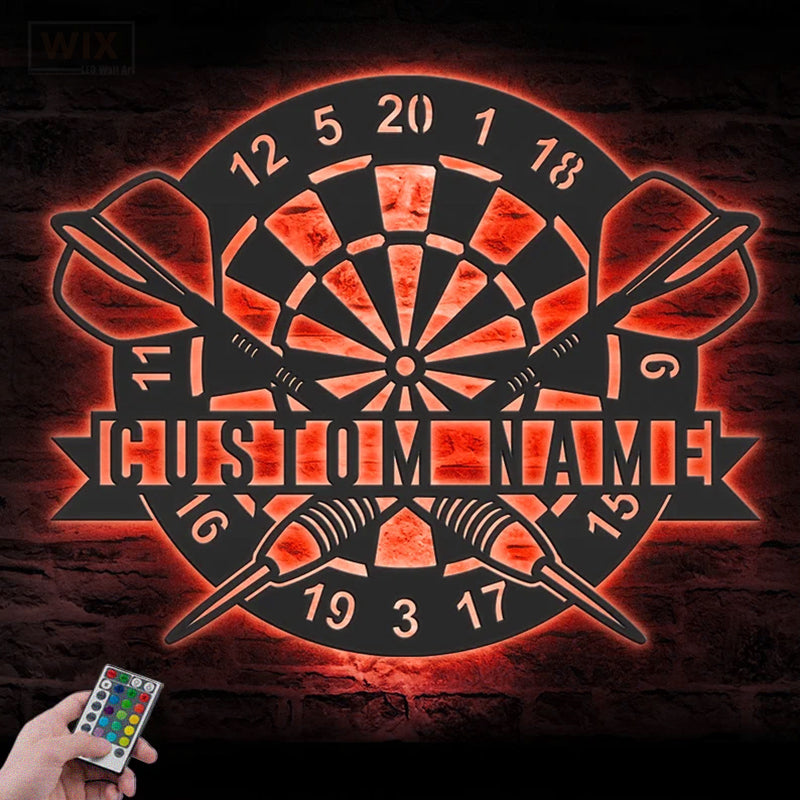 Gamer Zone LED Metal Sign - Wix Decor