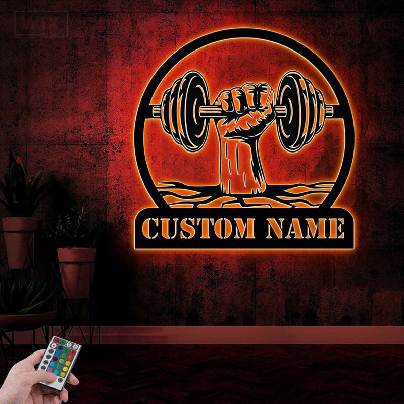Gym LED Metal Sign
