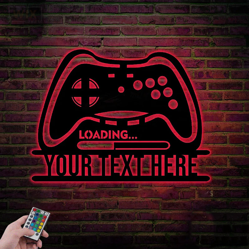 Gamer Zone LED Metal Sign