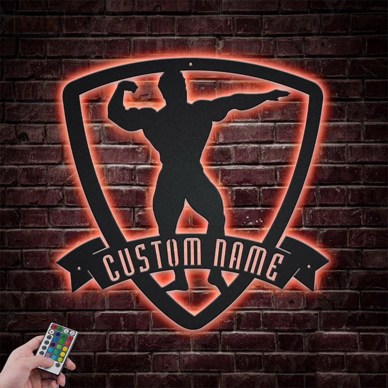 Gym LED Metal Sign