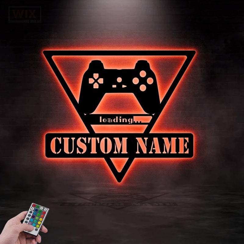 Gamer Zone LED Metal Sign