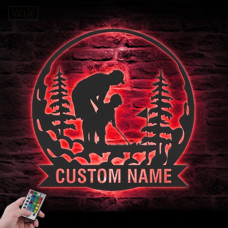 Golf LED Metal Sign
