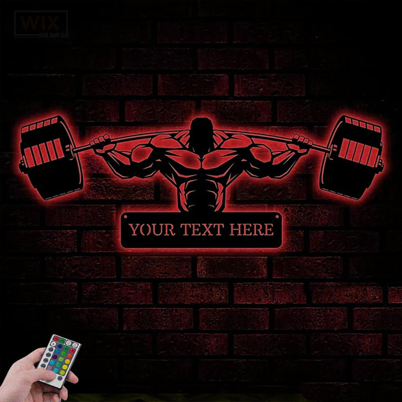 Gym LED Metal Sign