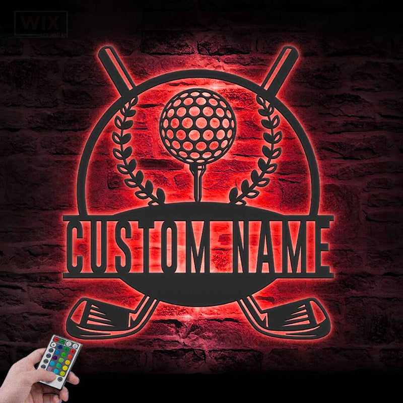 Golf LED Metal Sign