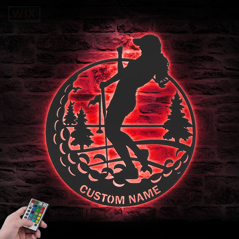 Gofl LED Metal Sign