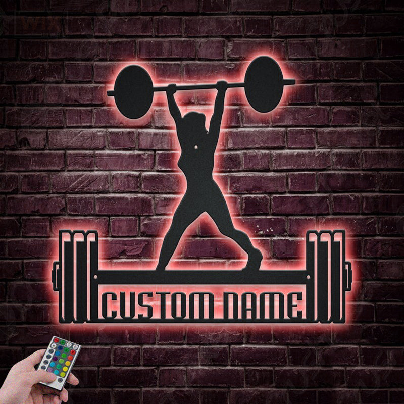Gym LED Metal Sign