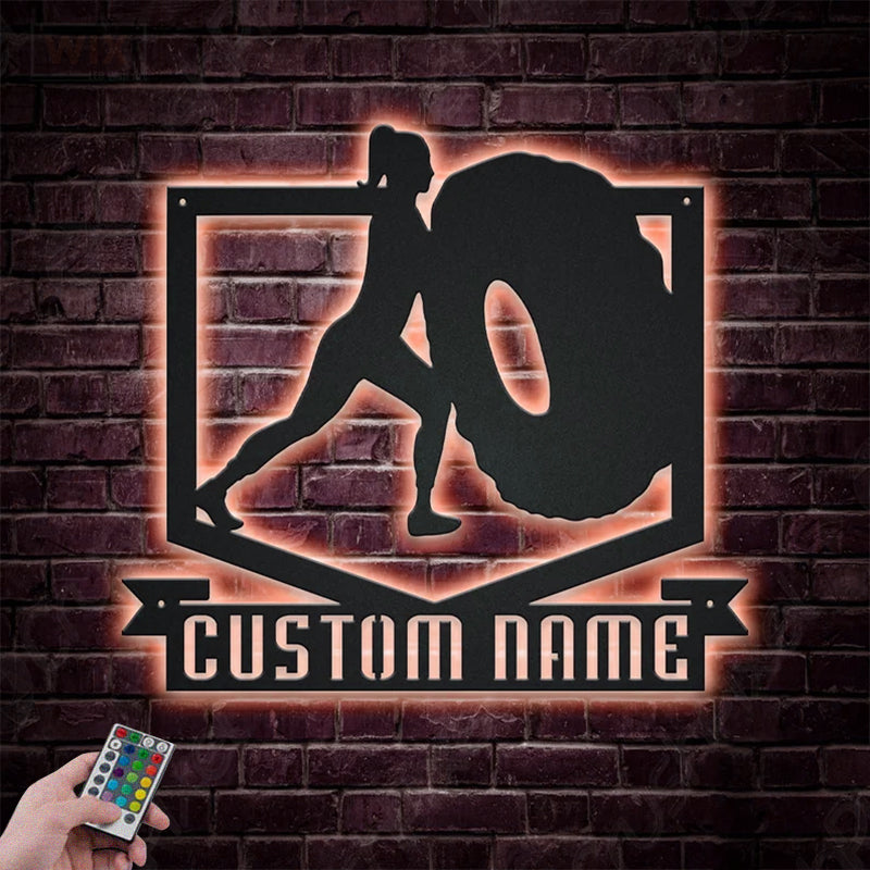 Gym LED Metal Sign