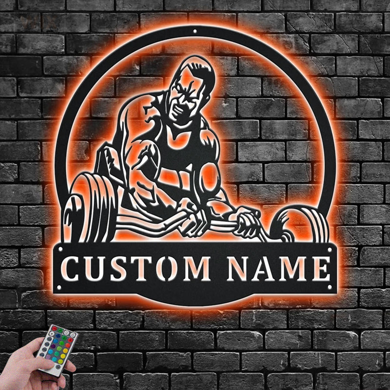 Gym LED Metal Sign