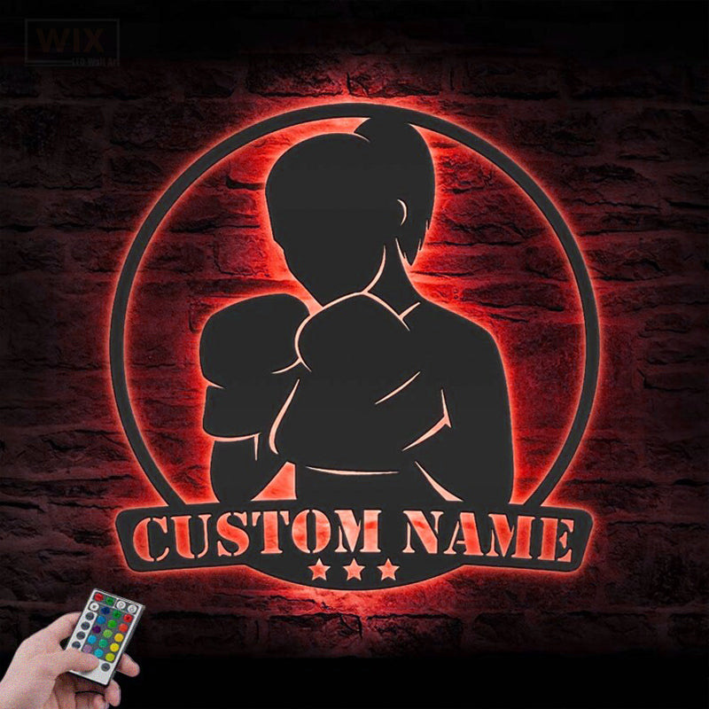 Gym LED Metal Sign