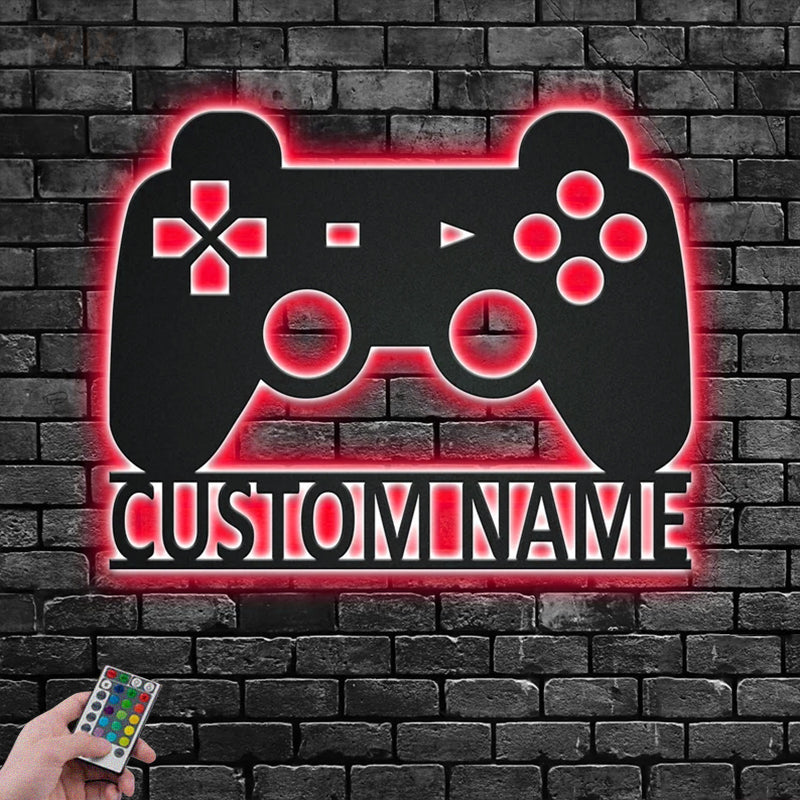 Gamer Zone LED Metal Sign