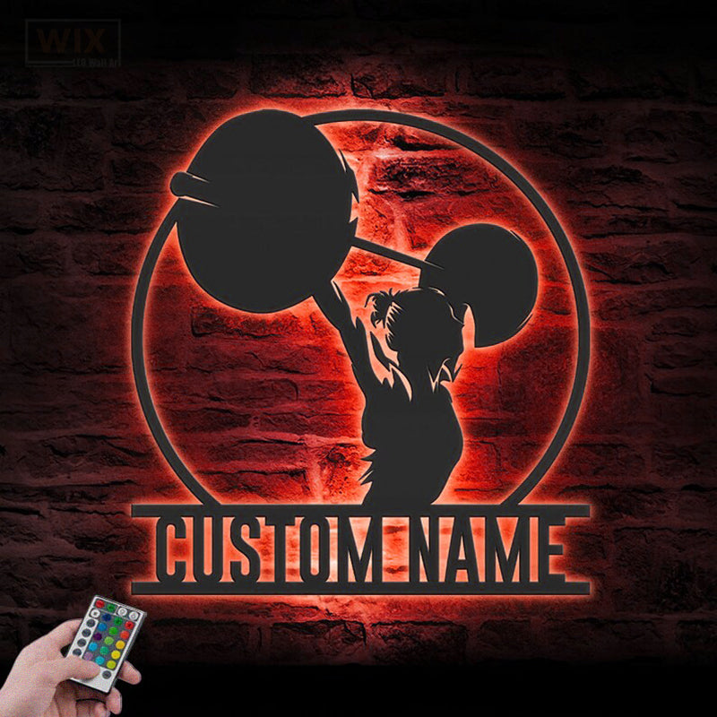 Gym LED Metal Sign - Wix Decor