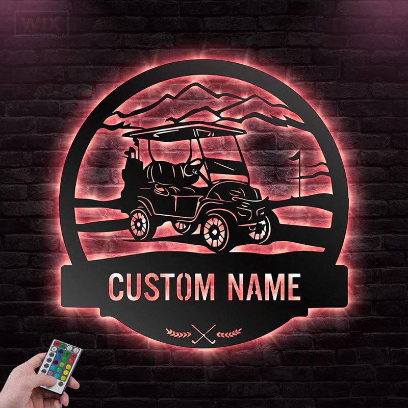 Gofl LED Metal Sign