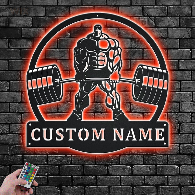 Gym LED Metal Sign