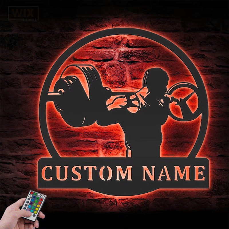 Gym LED Metal Sign - Wix Decor