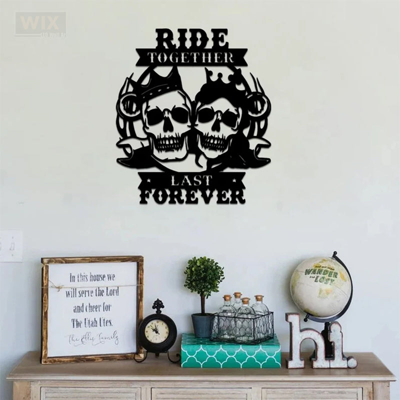 Skull LED Metal Sign - Wix Decor