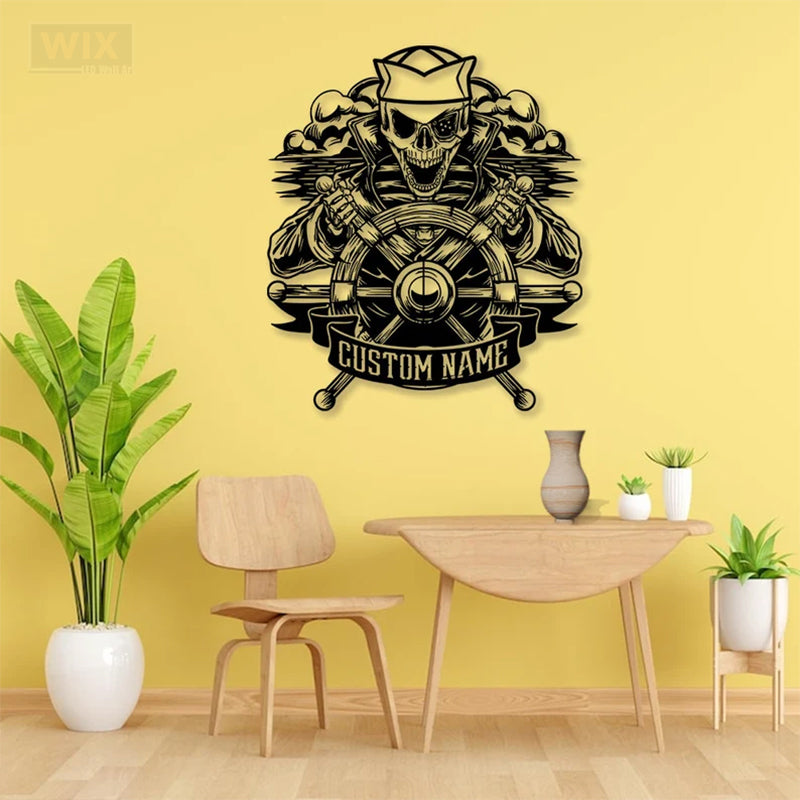 Skull LED Metal Sign - Wix Decor