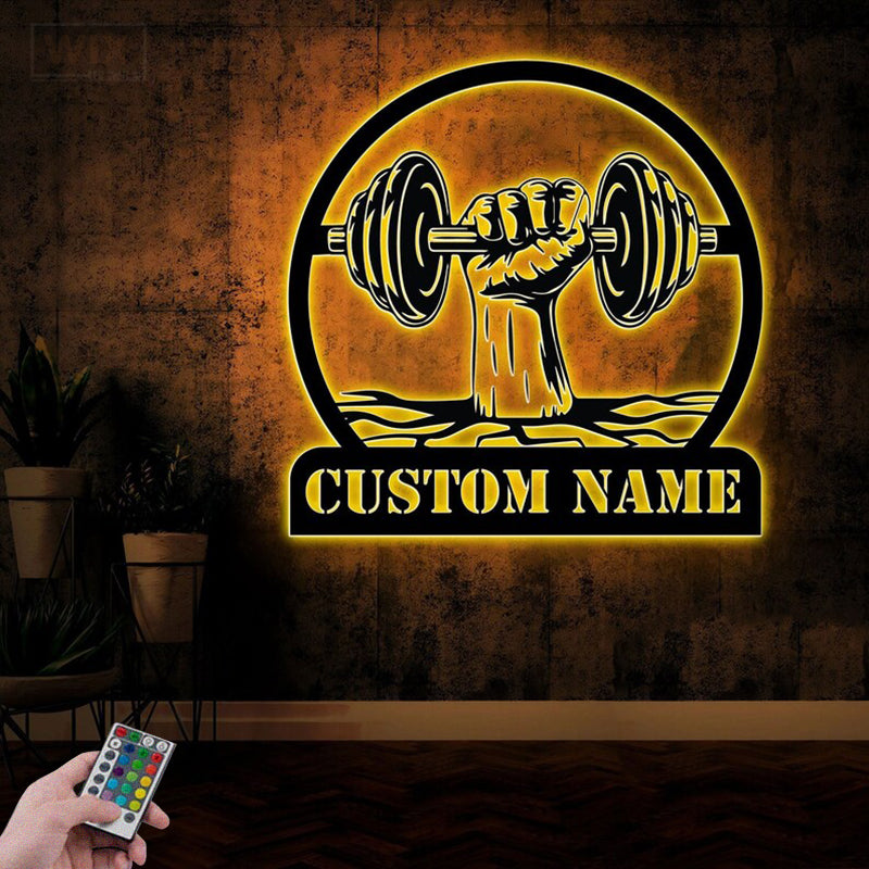 Gym LED Metal Sign