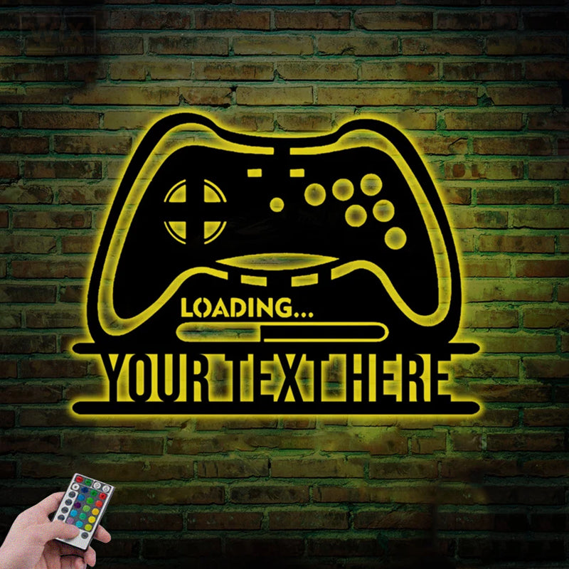 Gamer Zone LED Metal Sign
