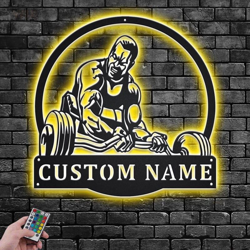 Gym LED Metal Sign