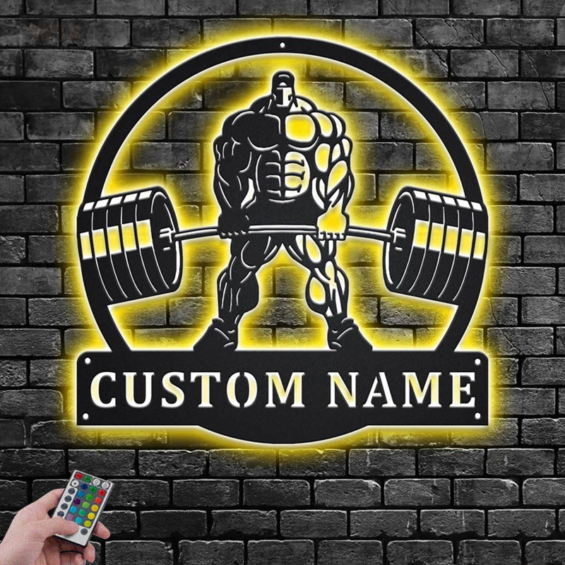 Gym LED Metal Sign