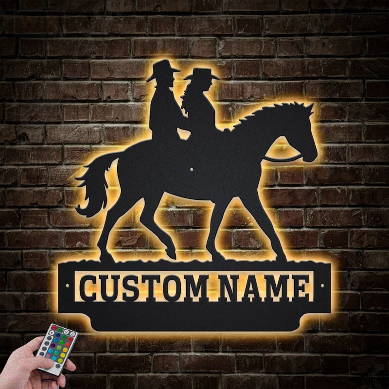 Horse LED Metal Sign - Wix Decor