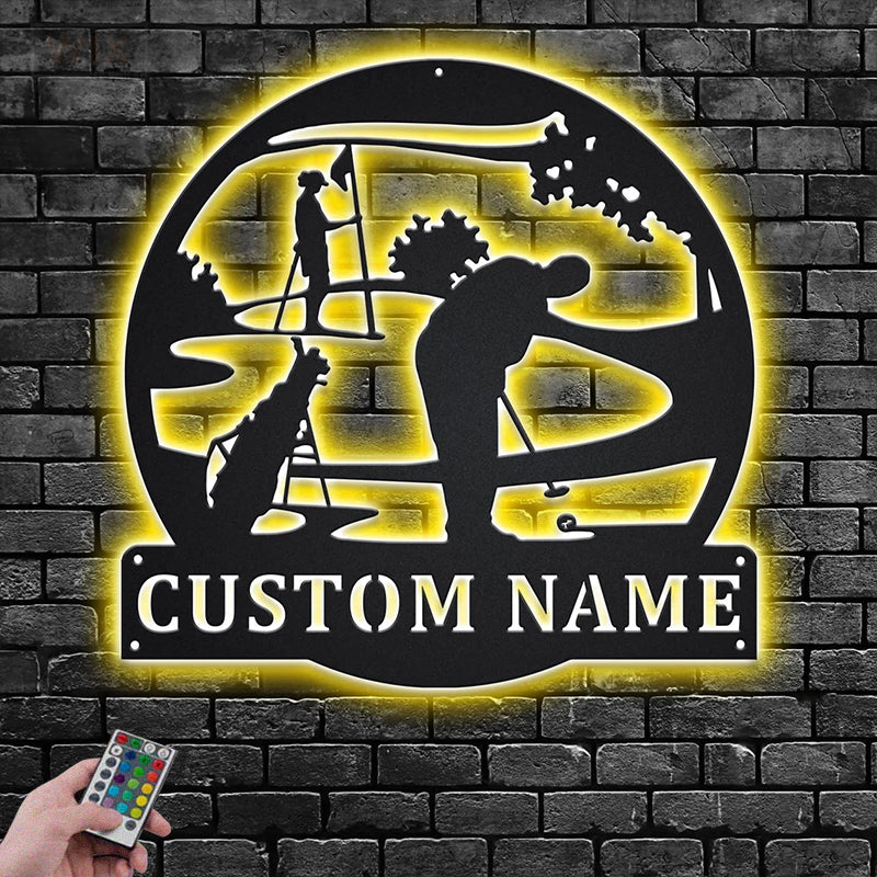 Golf LED Metal Sign