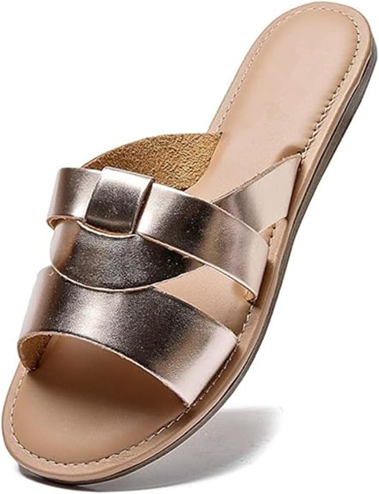 Everyday Woven-Strap Flat Slides — view 5