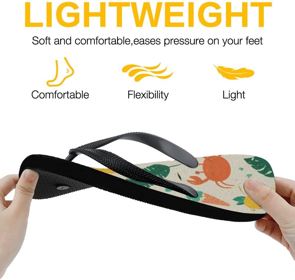 Tropical Pattern Beach Flip-Flops — view 46