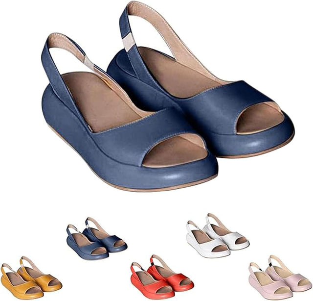 Vista Slingback Platform Wedges