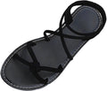 Roman Cross-Strap Flat Sandals — view 8