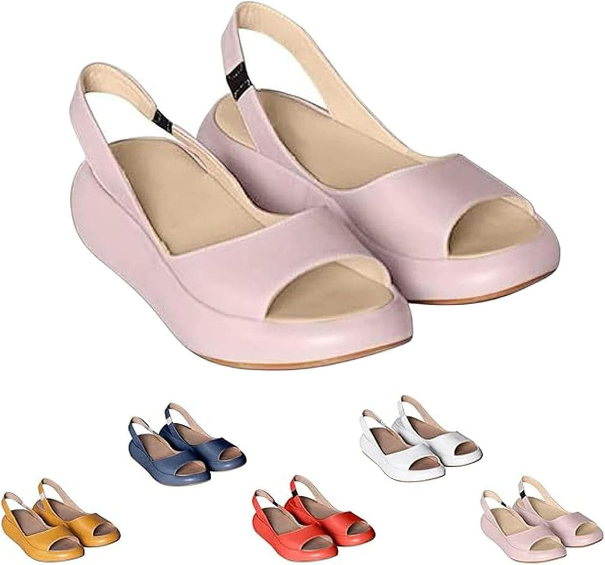 Slingback Platform Wedge Sandals — view 9